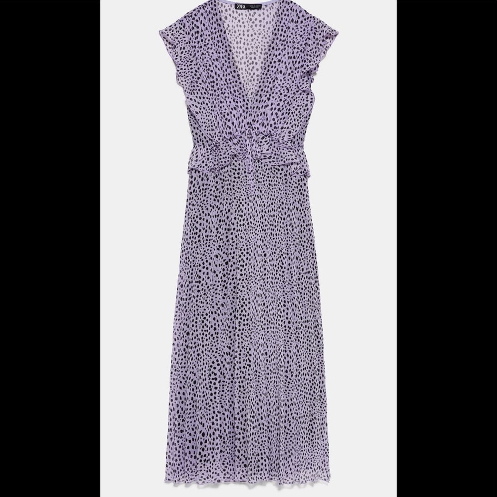 New with tags Zara printed pleated dress small